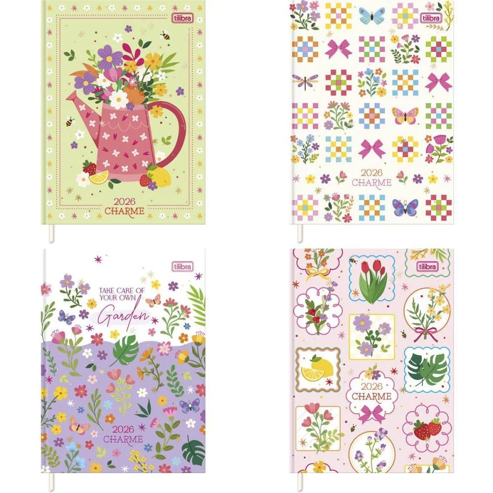 Agenda 2027 Charme Cd Cost 176F 123X166Mm Tilibra (Pct.c/04) - imagem 2
