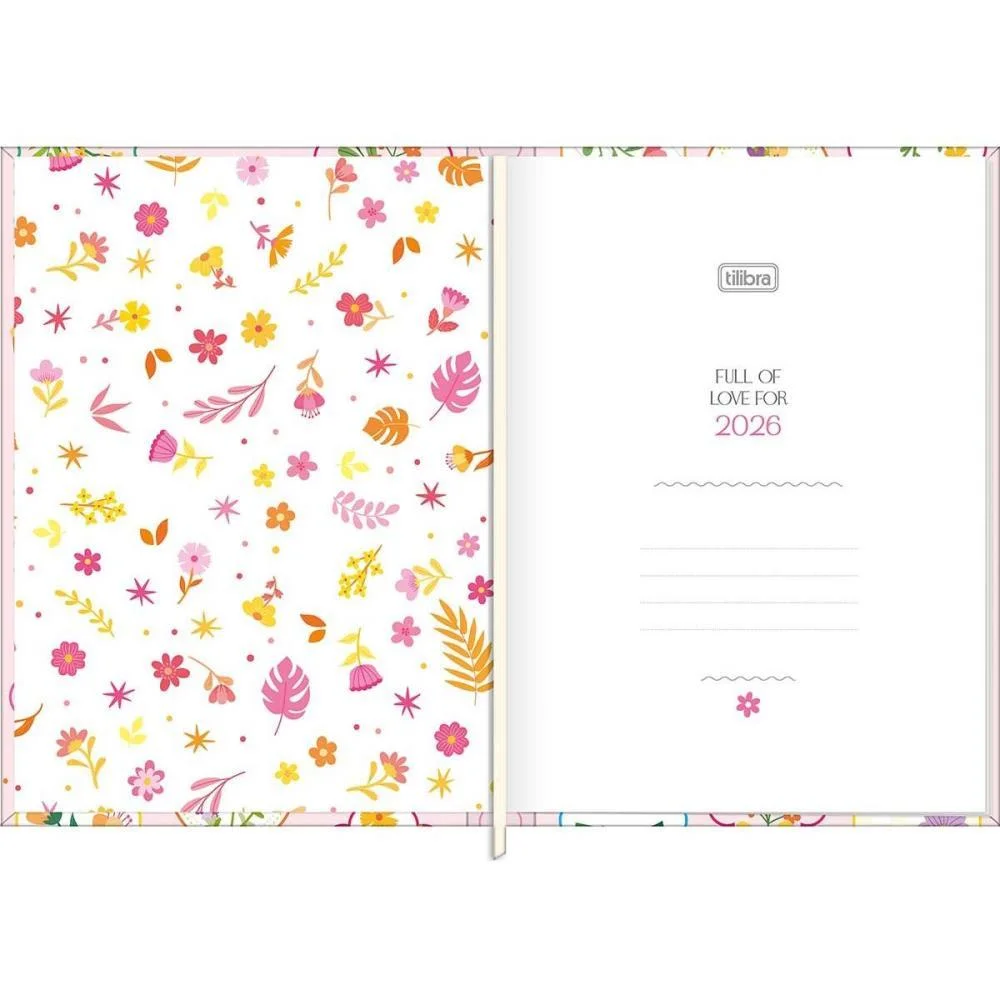 Agenda 2027 Charme Cd Cost 176F 123X166Mm Tilibra (Pct.c/04) - imagem 3