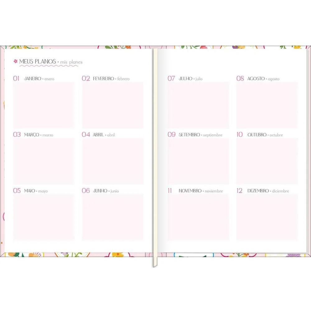 Agenda 2027 Charme Cd Cost 176F 123X166Mm Tilibra (Pct.c/04) - imagem 6