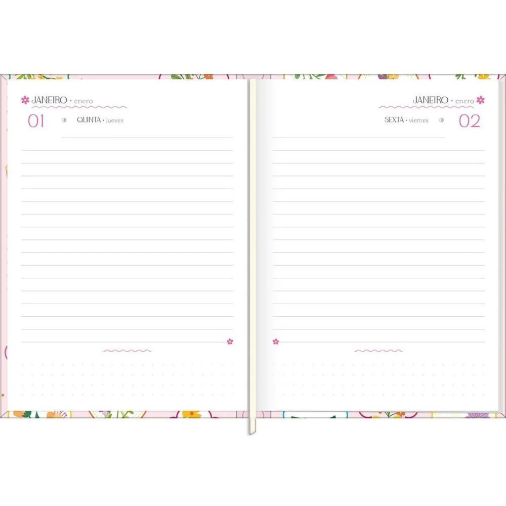 Agenda 2027 Charme Cd Cost 176F 123X166Mm Tilibra (Pct.c/04) - imagem 8
