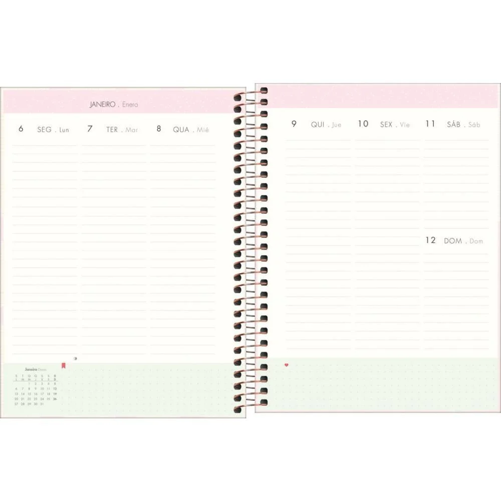 Agenda/Planner 2027 Soho Esp 80F 90G 177X240Mm Tilibra (Pct.c/04) - imagem 8