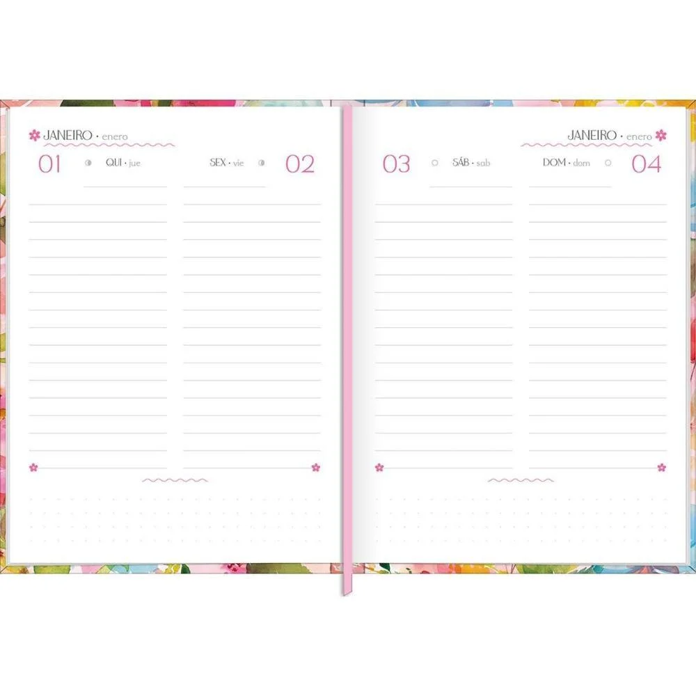 Agenda/Planner 2027 Feminine Cd Cost 112F 123X166 Tilibra (Pct.c/08) - imagem 5
