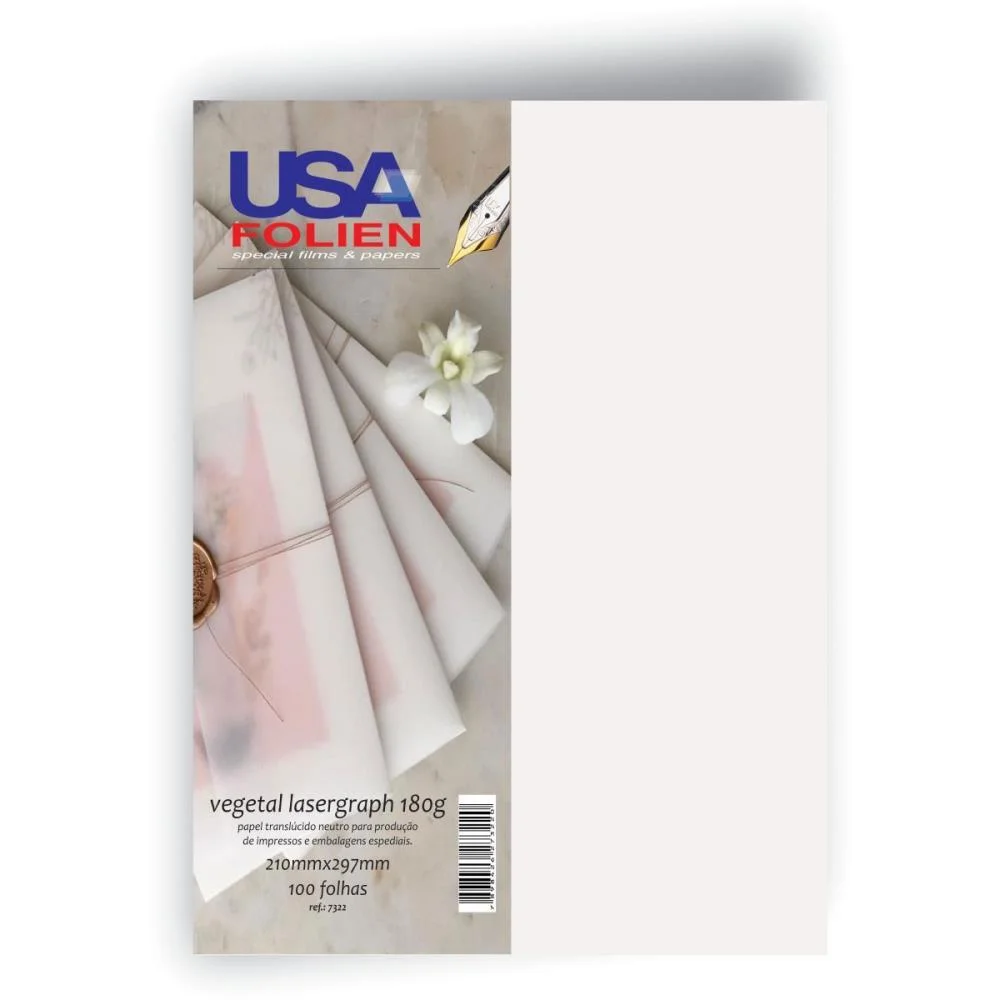 Papel Vegetal A4 180G. 210X297Mm. Usa Folien (Pct.c/100) - imagem 2