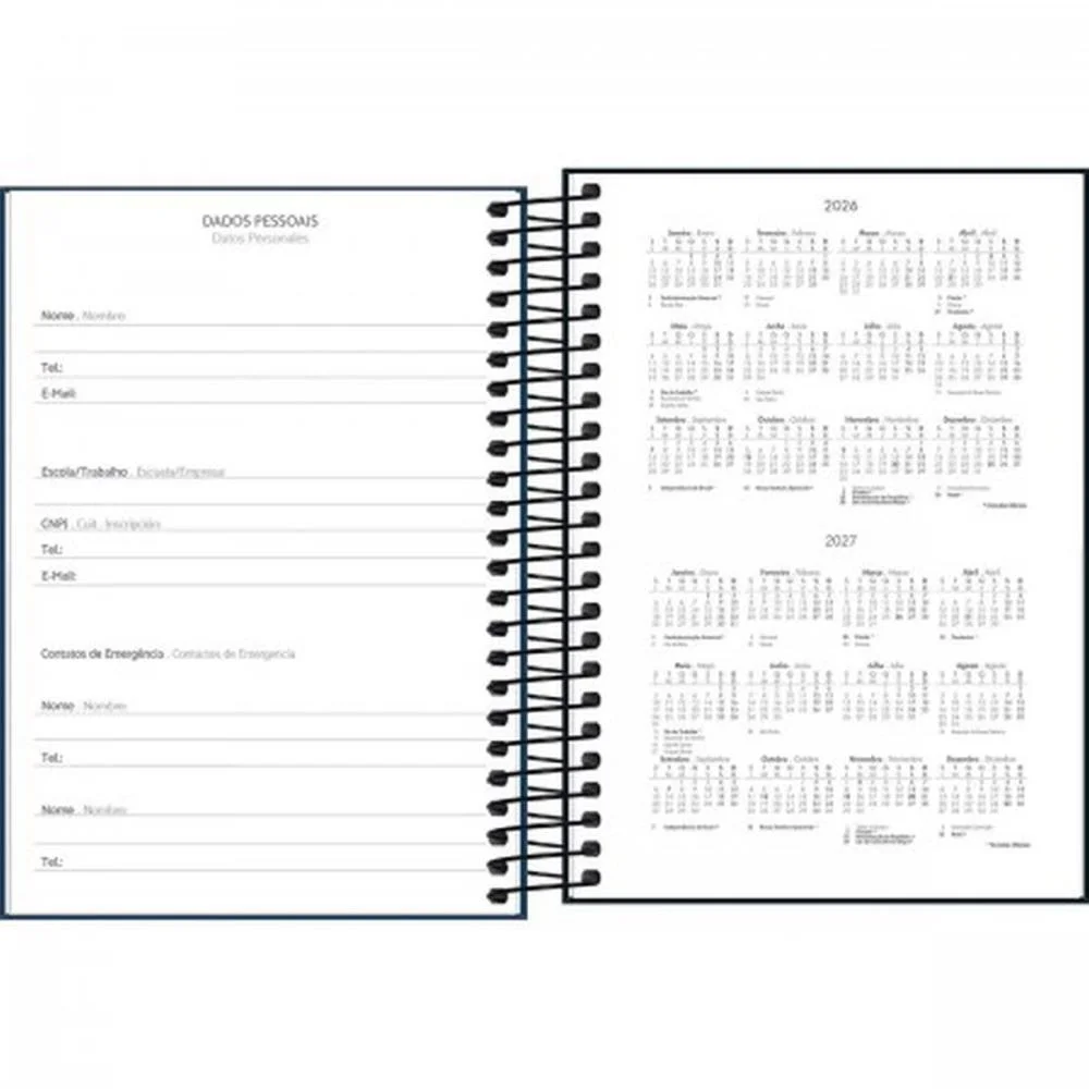 Agenda 2027 Spice Cores Esp 160F 140X200Mm Tilibra (Pct.c/05) - imagem 5