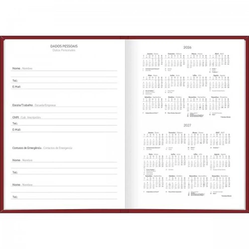 Agenda 2027 Spice Cores Cost 160F 145X205 Tilibra (Pct.c/04) - imagem 5