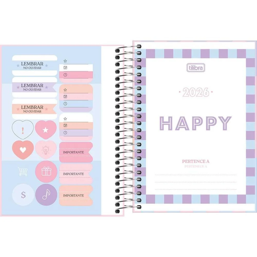 Agenda 2027 Happy Esp 176F 117X164Mm Tilibra (Pct.c/05) - imagem 8