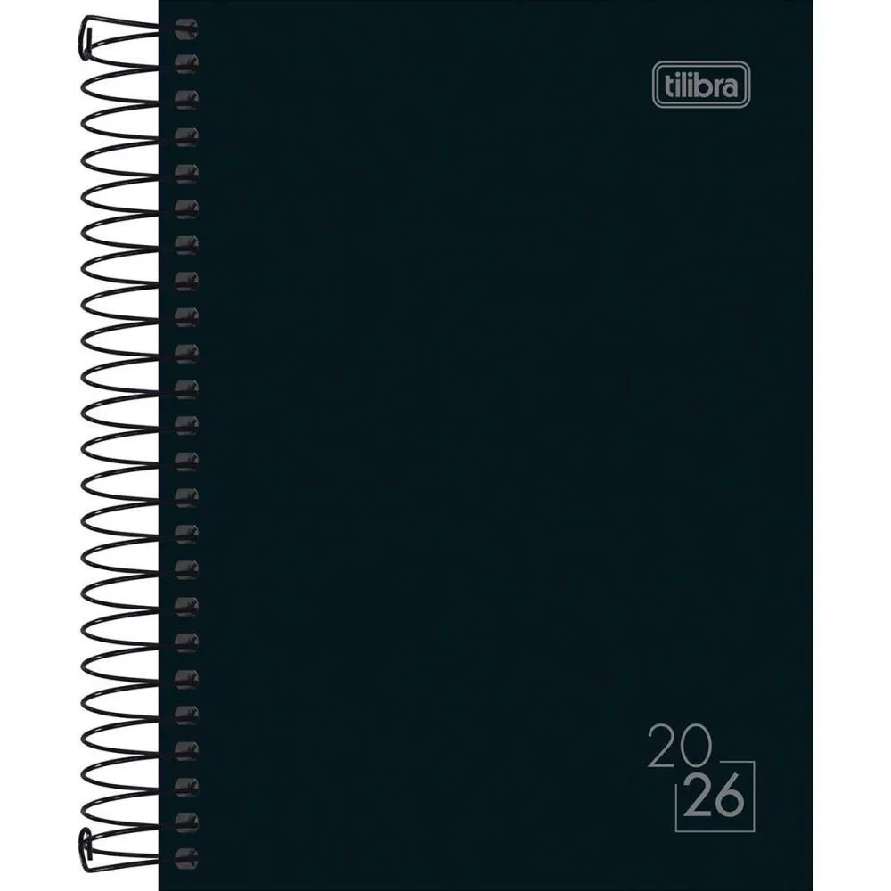 Agenda 2027 Spice Preta Cd Esp 160F110X154 Tilibra (Pct.c/04) - imagem 2