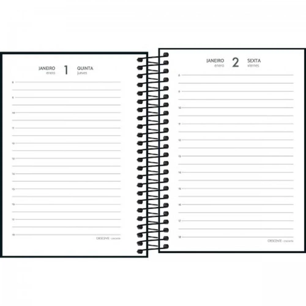 Agenda 2027 Spice Preta Cd Esp 160F110X154 Tilibra (Pct.c/04) - imagem 3