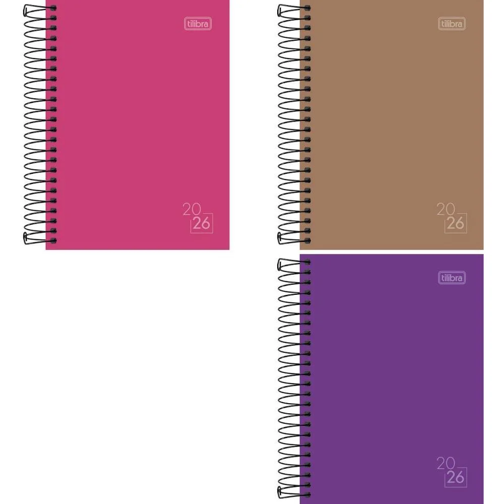 Agenda 2027 Spice Cores Cd Esp 160F110X154 Tilibra (Pct.c/04) - imagem 4
