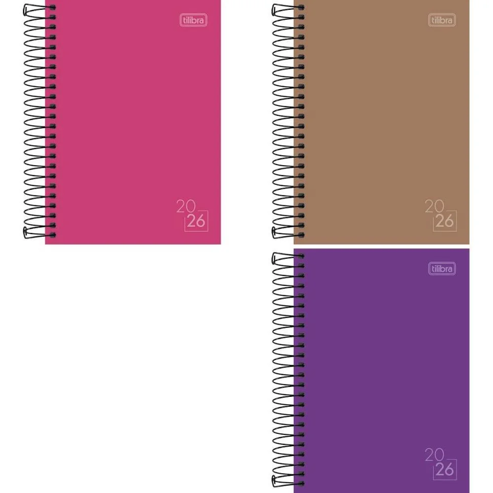 Agenda 2027 Spice Cores Cd Esp 160F129X187 Tilibra (Pct.c/04) - imagem 3
