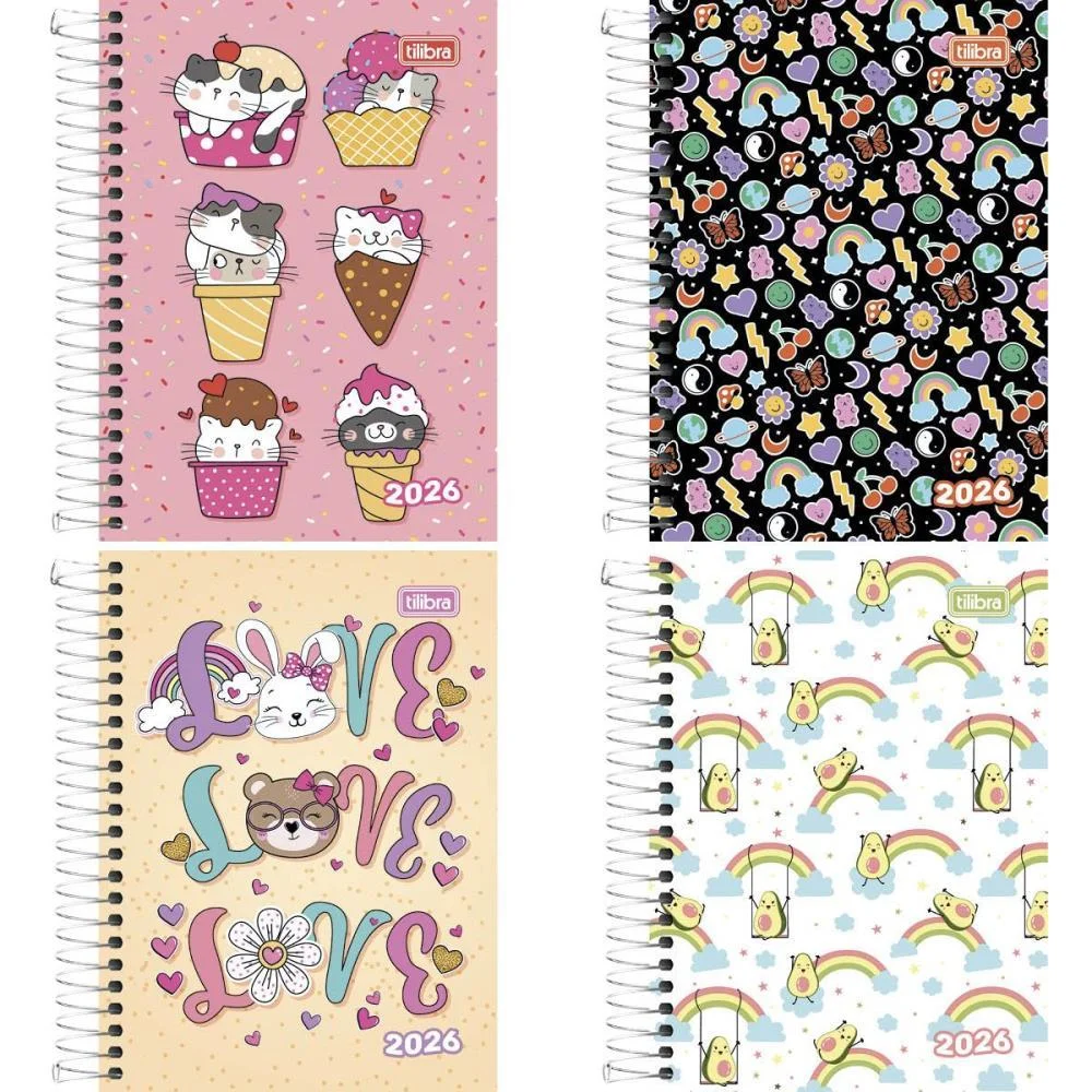 Agenda 2027 Spice Fem. Cd Esp 160F 110X154 Tilibra (Pct.c/04) - imagem 3