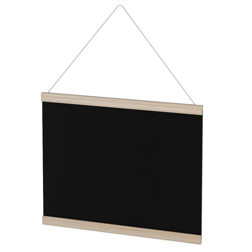 Quadro Aviso Moldura Madeira Mural Negro 27X37Cm Souza (Pct.c/05) - imagem 3