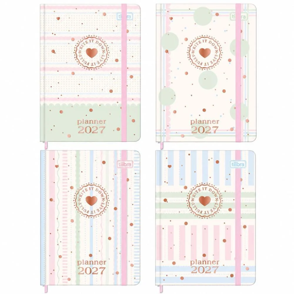 Agenda/Planner 2027 Soho Cd Cost 80F 105X148Mm Tilibra (Pct.c/05) - imagem 3