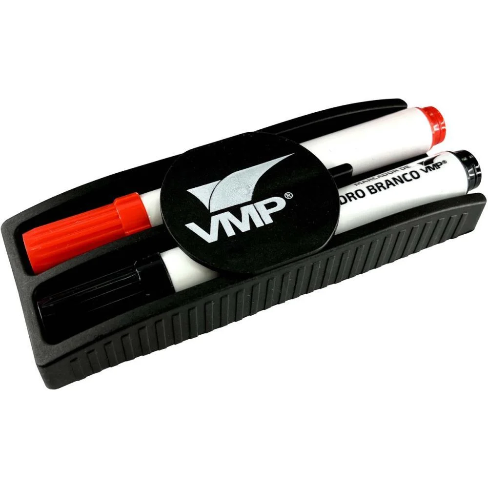 Pincel Quadro Branco Vermelho/Preto C/Apagador V.m.p. (Unidade) - imagem 4