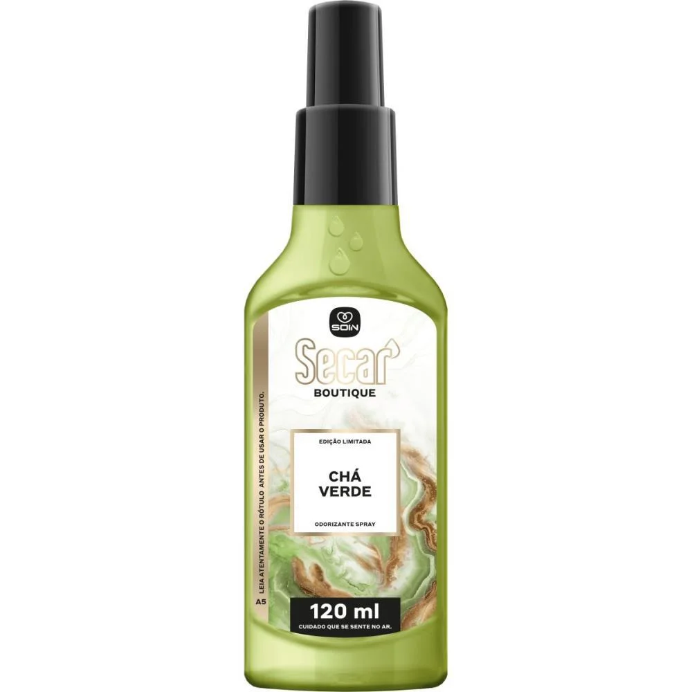 Odorizador De Ambiente Secar Spray Cha Verde 120Ml Soin (Unidade) - imagem 2