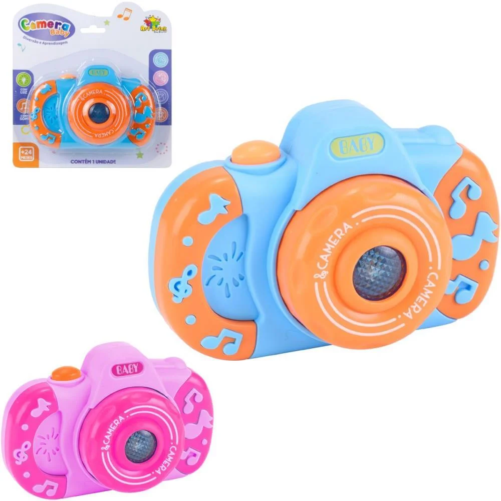 Brinquedo Para Bebe Camera Baby C/Som E Luz Art Brink (Unidade) - imagem 2
