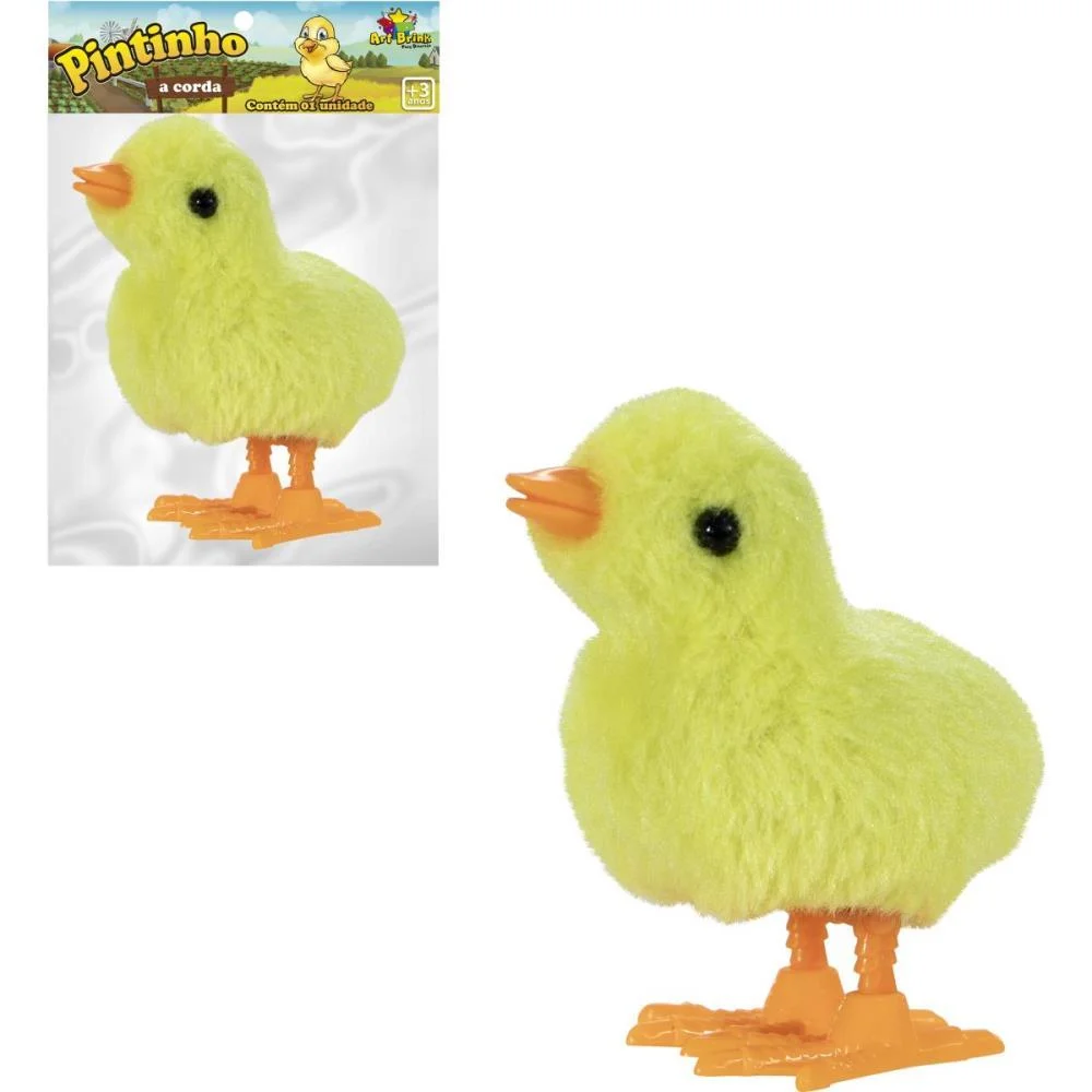 Brinquedo Diverso Pintinho Amarelo A Corda Art Brink (Unidade) - imagem 4