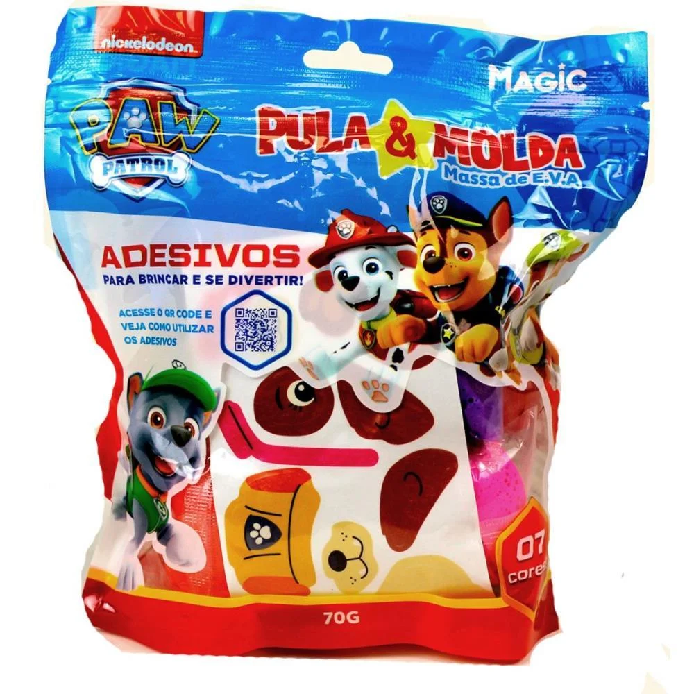 Massa Para Modelar Criativa Pula E Molda 70G Chase 7Cores Magic Kids (Unidade) - imagem 4