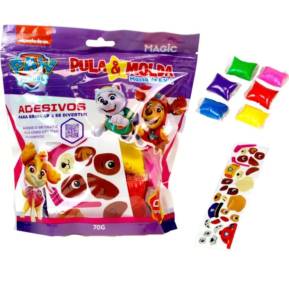 Massa Para Modelar Criativa Pula E Molda 70G Skye 7Cores Magic Kids (Unidade) - imagem 2