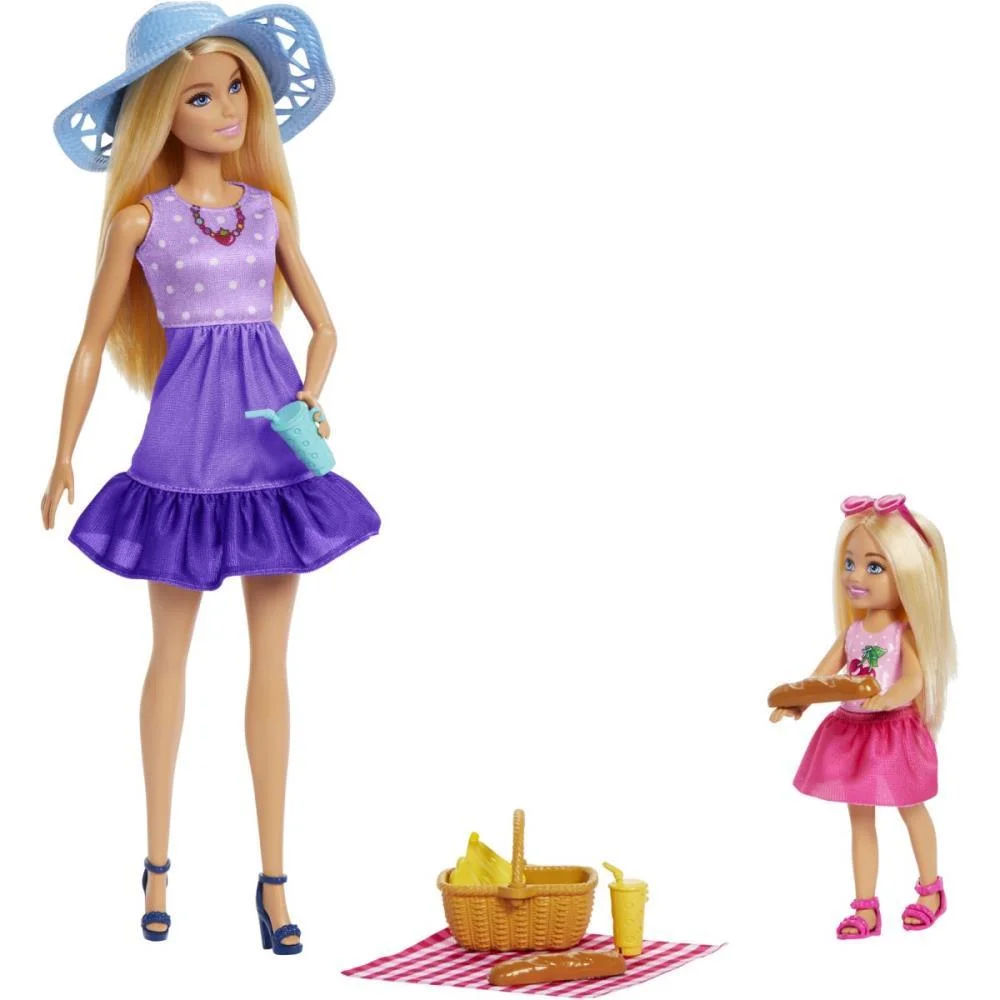 Barbie Family Malibu E Chelsea Cj Piquenique Mattel (Unidade) - imagem 4