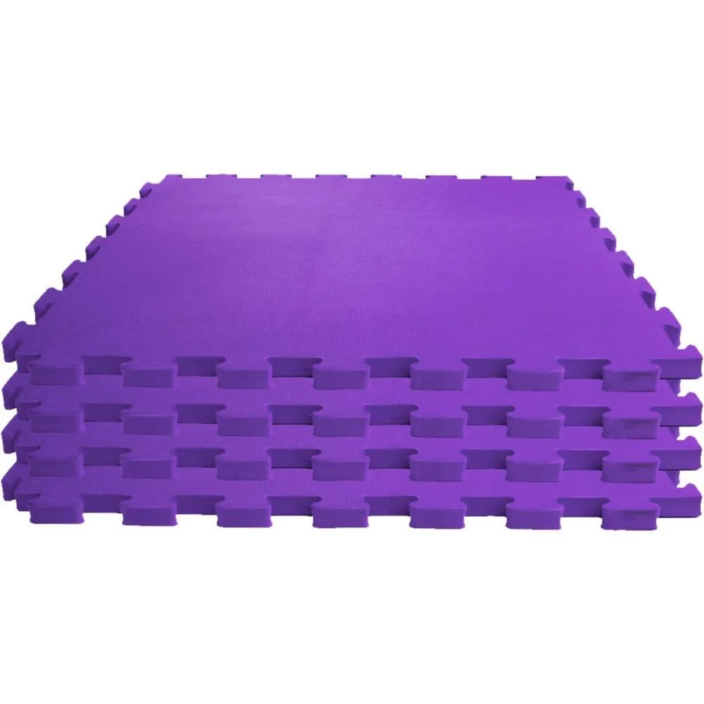 Tatame 04 Placas 1X1Mx1Cm Lilas Evamax (Pacote) - imagem 2