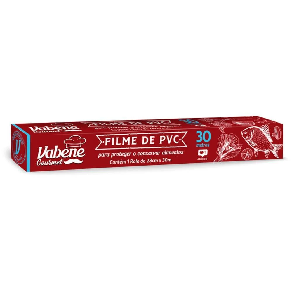 Plastico Para Alimentos Filme Pvc 28Cmx30M. Vabene (Rolo) - imagem 3