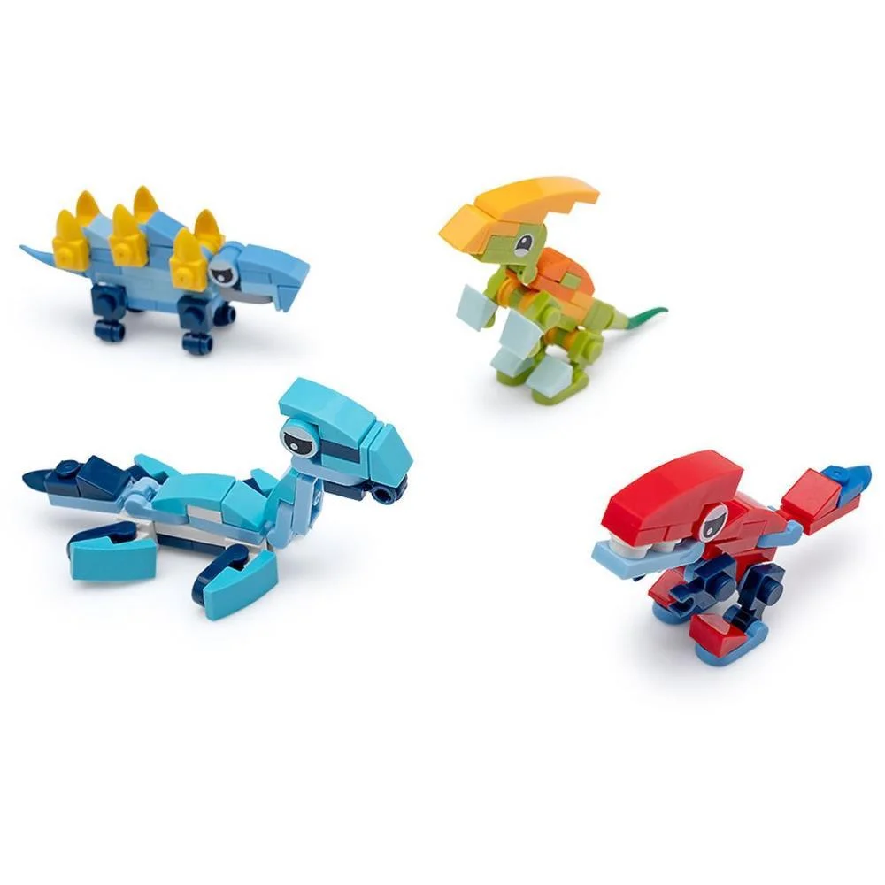 Brinquedo Para Montar Dino Mini Blocos (S) Leonora (Dp.c/12) - imagem 4