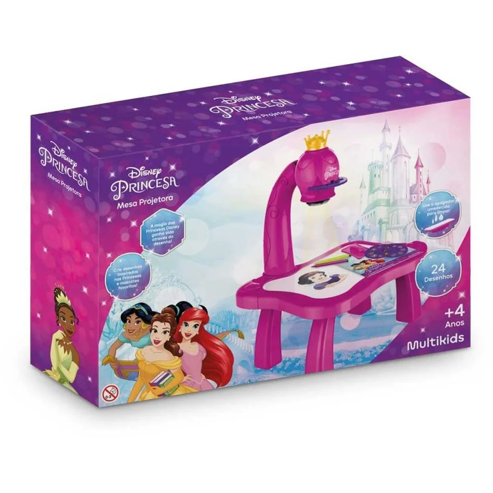 Brinquedo Para Colorir Mesa Projetora Princesas Multikids (Unidade) - imagem 8