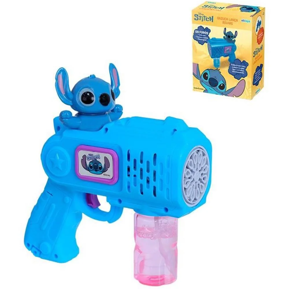 Bolha De Sabao Stitch Lanca Bolha (S) Etitoys (Unidade) - imagem 2