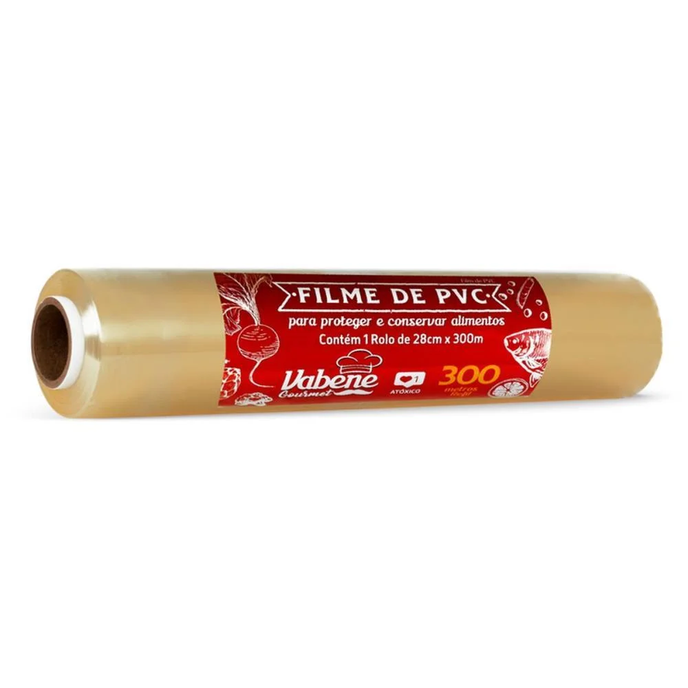 Plastico Para Alimentos Filme Pvc Refil 28Cmx300M. Vabene (Rolo) - imagem 2