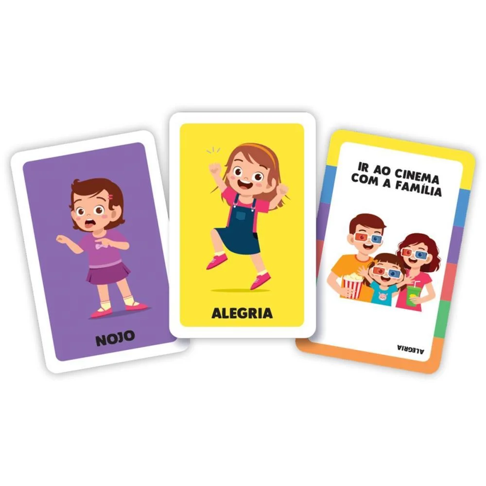 Jogo De Cartas Educa Emocoes 34 Cartas Ggb Plast - imagem 3