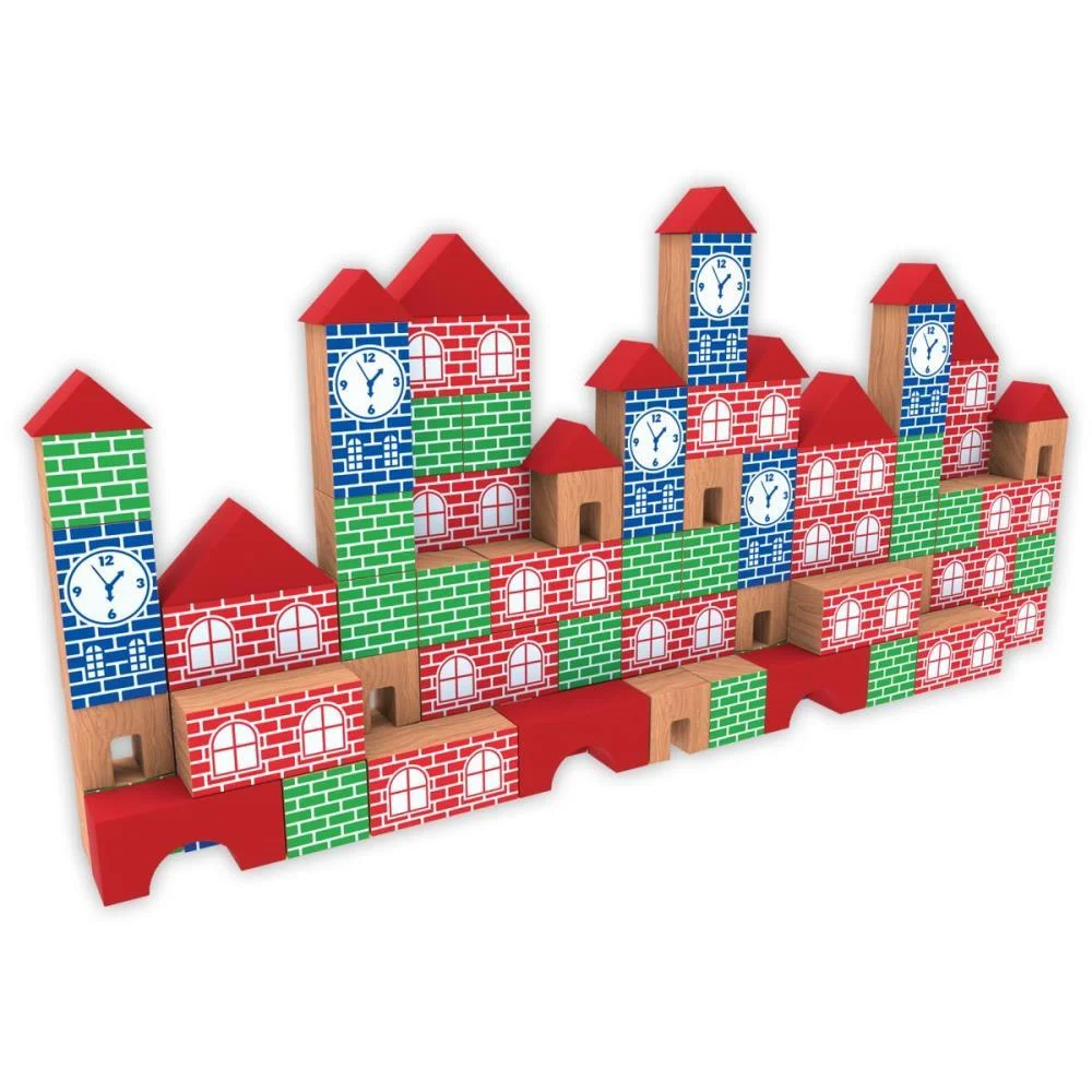 Brinquedo Pedagogico Madeira Pequeno Engenheiro 100Pcs Ggb Plast (Unidade) - imagem 3