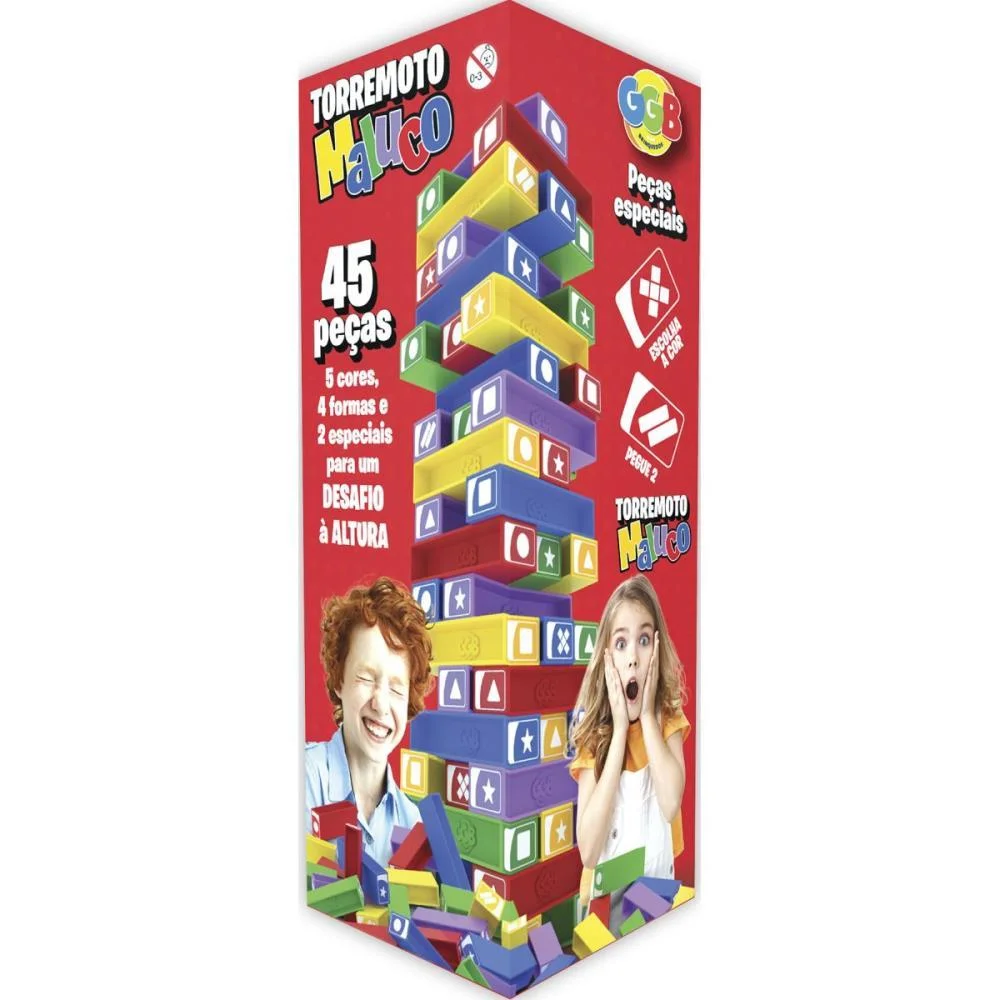 Jogo Diverso Terremoto Maluco 45 Pcs Ggb Plast (Unidade) - imagem 2
