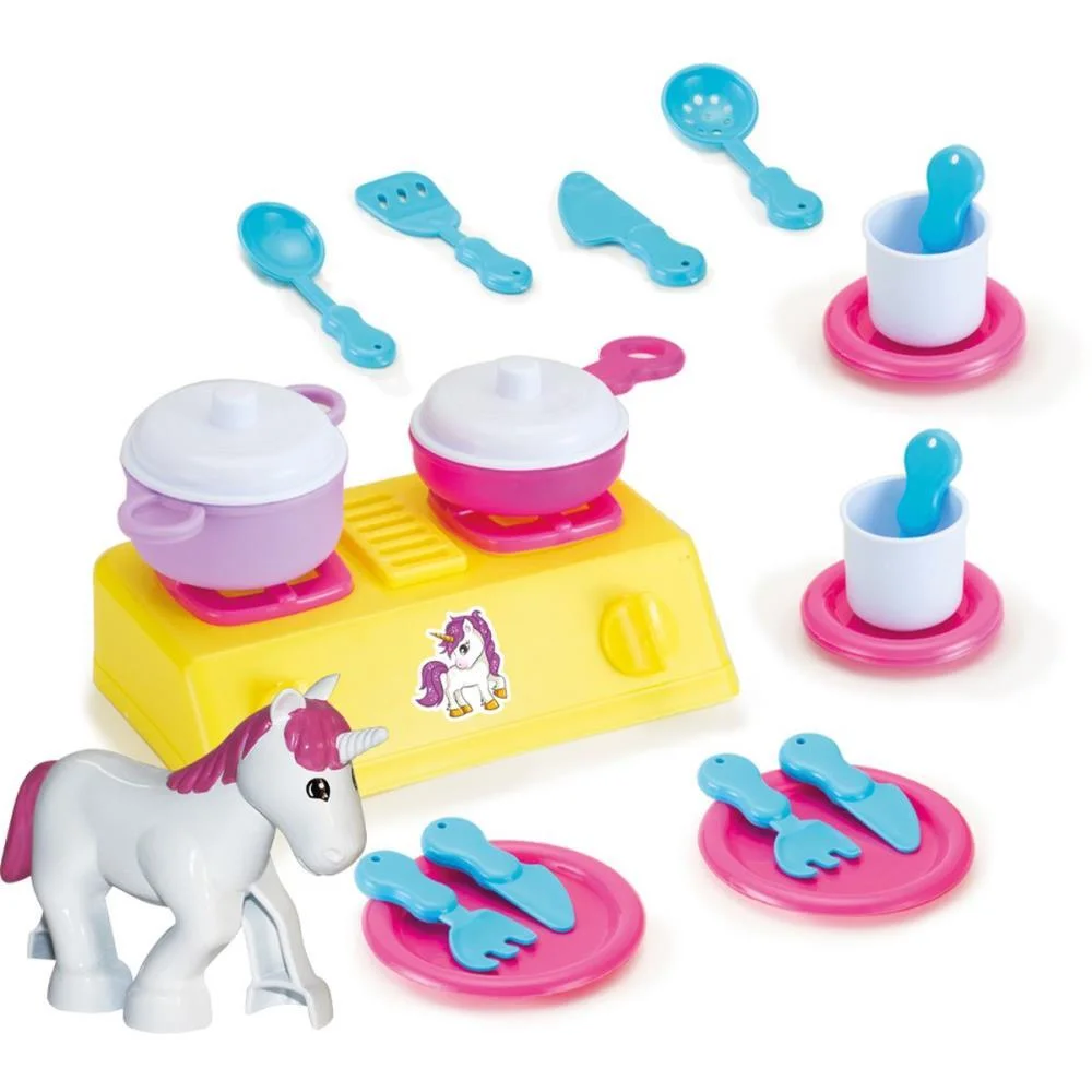 Brincando De Casinha Unicornio Magico Kit Cozinha Monte Libano (Unidade) - imagem 4