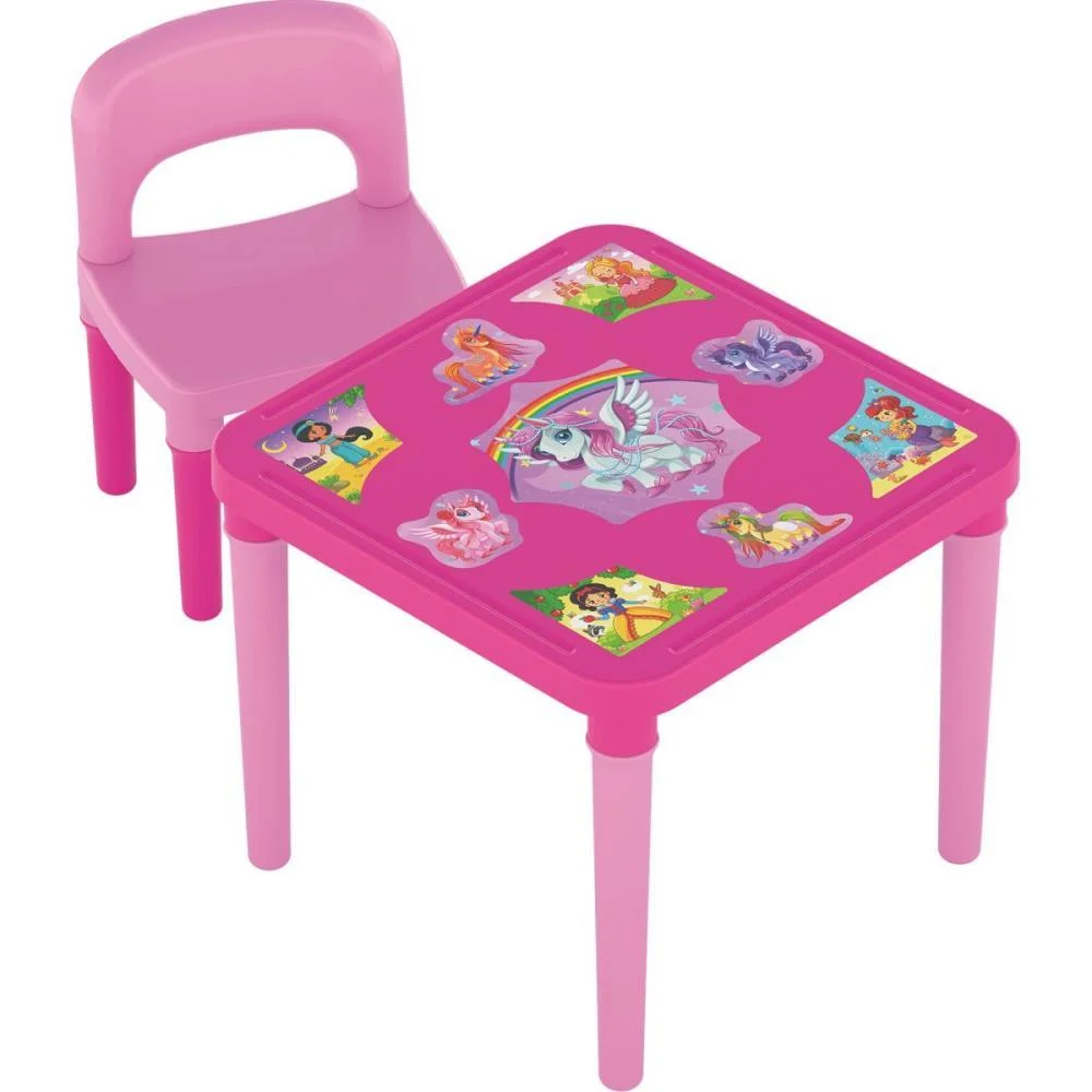 Mesinha/Cadeira Unicornio Mesa+Cadeira C/Adesi Ggb Plast - imagem 5
