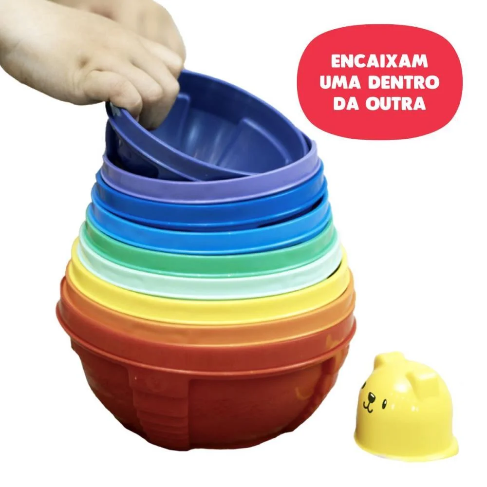 Brinquedo Educativo Potes De Empilhar Ggb Plast (Unidade) - imagem 5