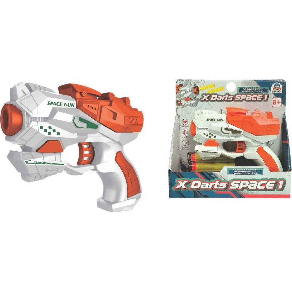 Lancador Xdarts Space 1 C/03Dardos Braskit (Unidade) - imagem 2