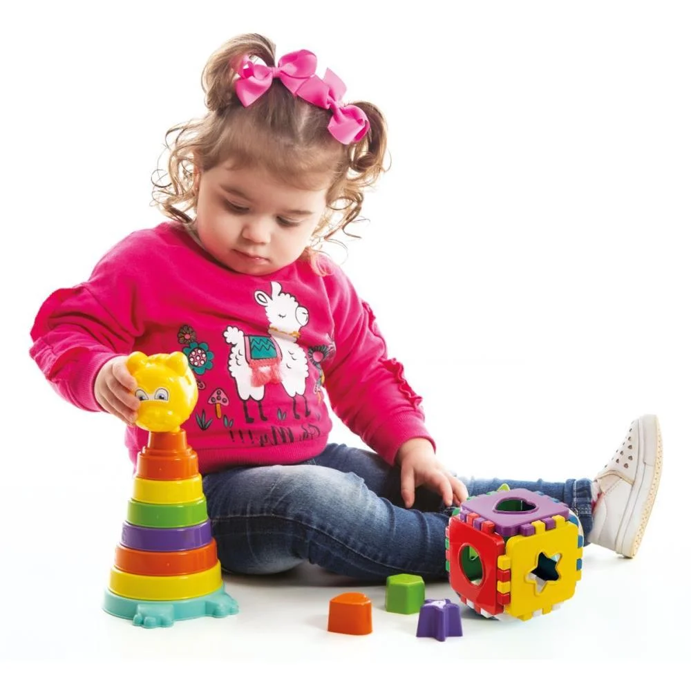 Brinquedo Educativo Urso + Cubo Educativo Kendy Brinquedos (Unidade) - imagem 5