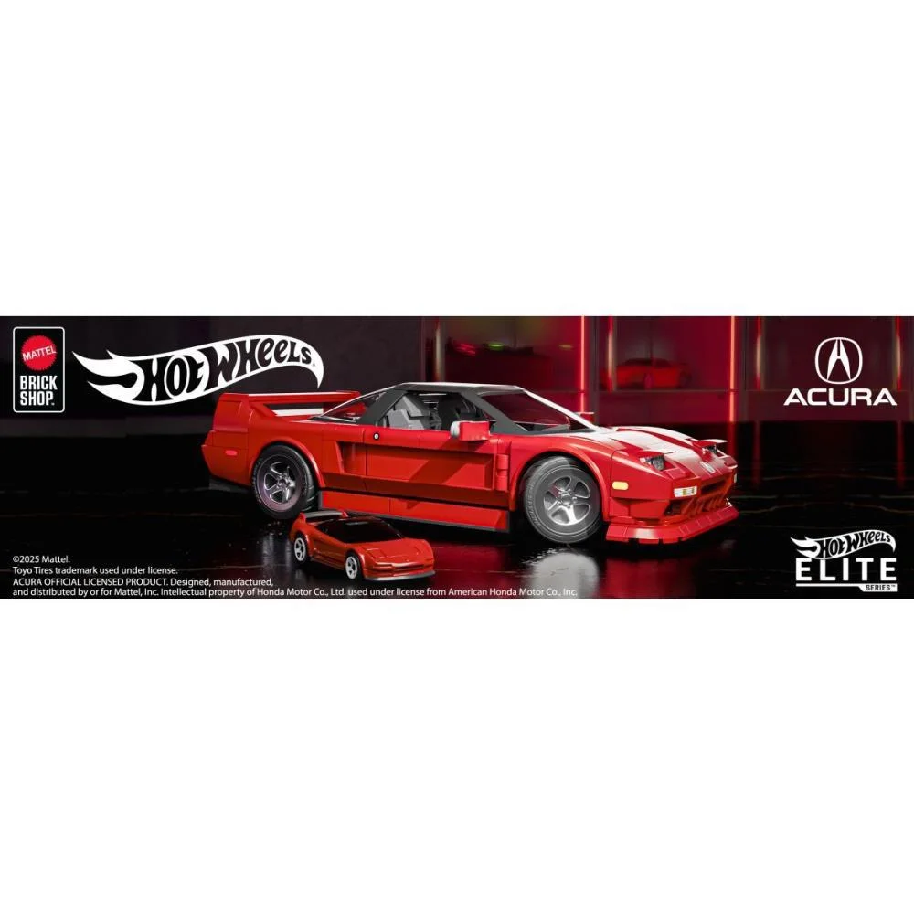 Hot Wheels Brick Shop Elite Acura Nsx 90 1:16 876Pcs Mattel (Unidade) - imagem 11