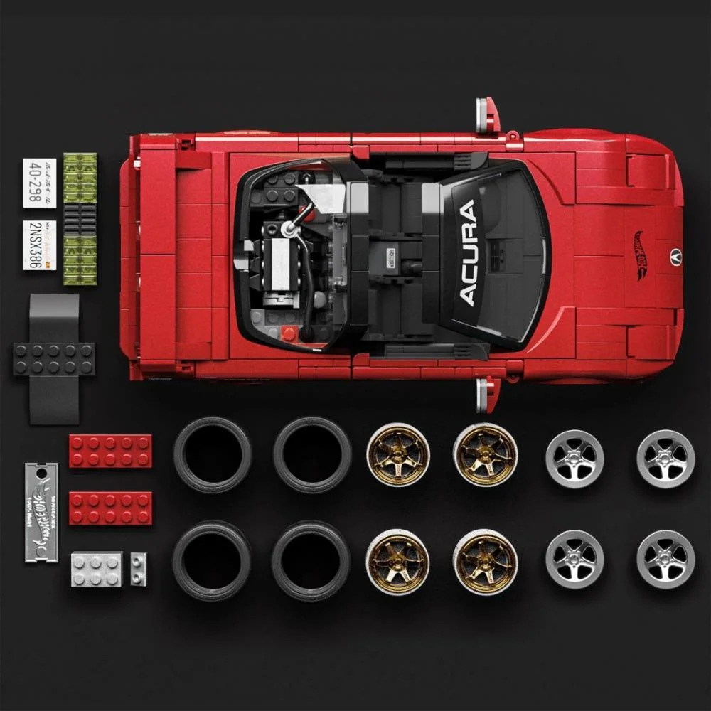 Hot Wheels Brick Shop Elite Acura Nsx 90 1:16 876Pcs Mattel (Unidade) - imagem 5