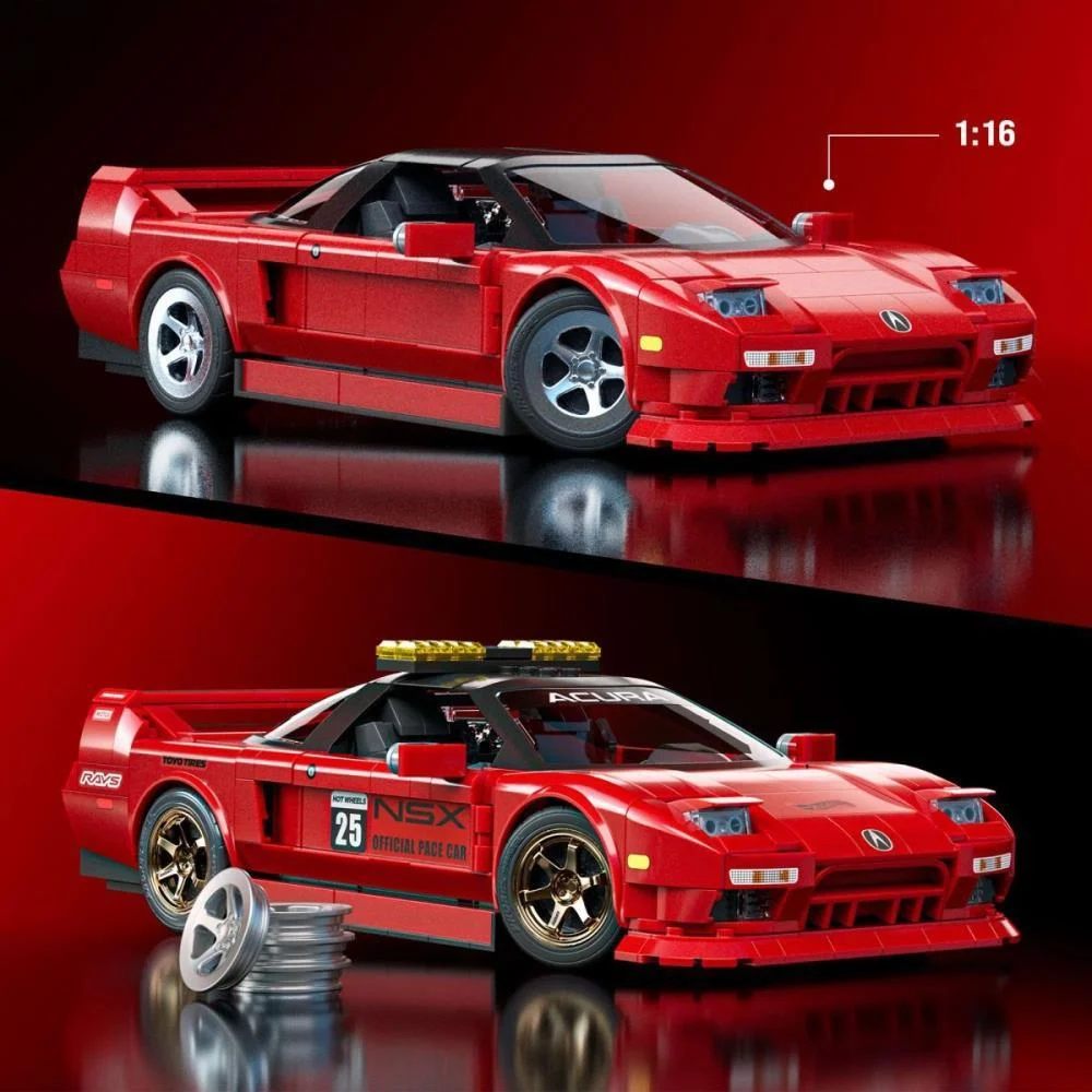 Hot Wheels Brick Shop Elite Acura Nsx 90 1:16 876Pcs Mattel (Unidade) - imagem 7