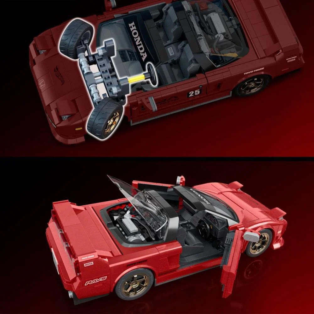 Hot Wheels Brick Shop Elite Acura Nsx 90 1:16 876Pcs Mattel (Unidade) - imagem 8