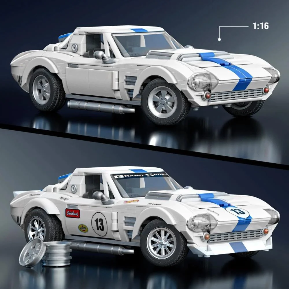Hot Wheels Brick Shop Elite Corvette Grand 1:16 918P Mattel (Unidade) - imagem 15