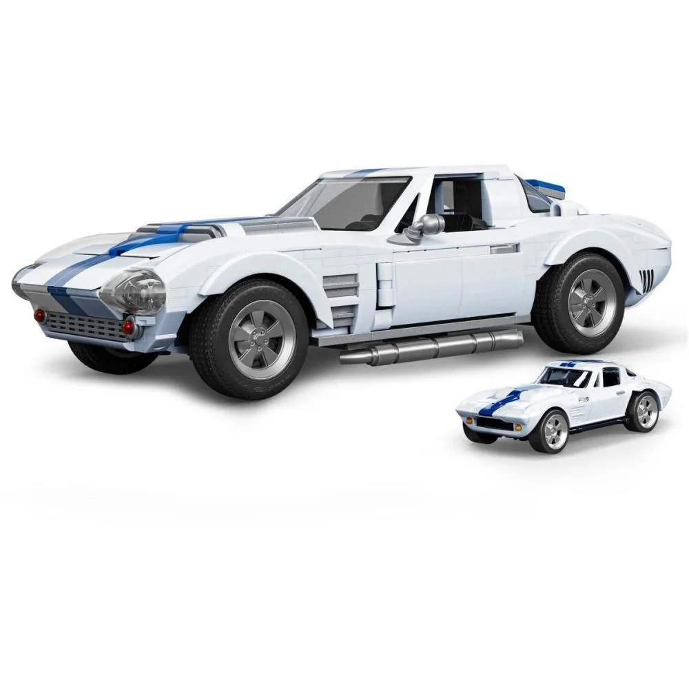 Hot Wheels Brick Shop Elite Corvette Grand 1:16 918P Mattel (Unidade) - imagem 4