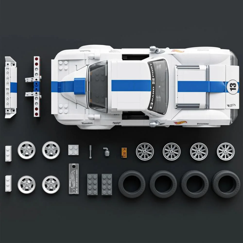 Hot Wheels Brick Shop Elite Corvette Grand 1:16 918P Mattel (Unidade) - imagem 5