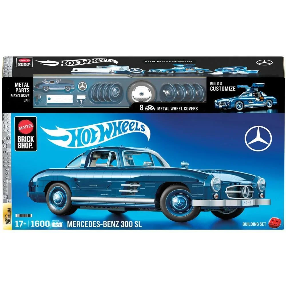 Hot Wheels Brick Shop Mercedes-Benz 300Sl 1:12 1600P Mattel (Unidade) - imagem 11