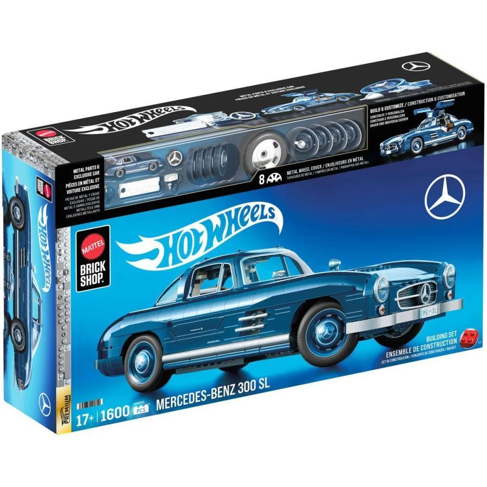 Hot Wheels Brick Shop Mercedes-Benz 300Sl 1:12 1600P Mattel (Unidade) - imagem 12