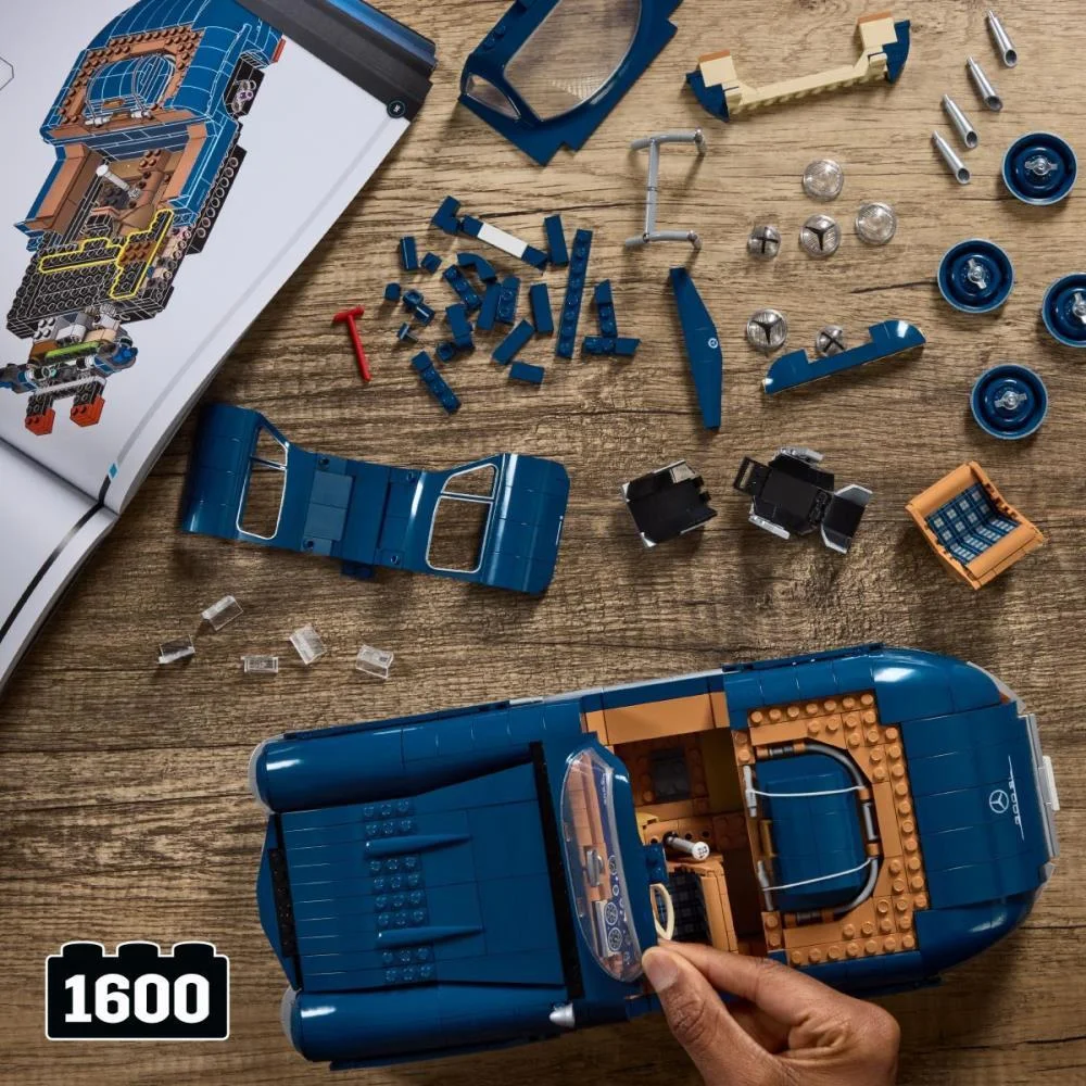 Hot Wheels Brick Shop Mercedes-Benz 300Sl 1:12 1600P Mattel (Unidade) - imagem 7
