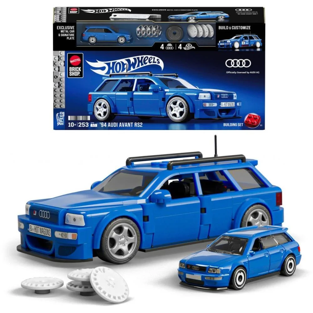 Hot Wheels Brick Shop Speed 94 Audi Avant 1:32 253Pc Mattel (Unidade) - imagem 2