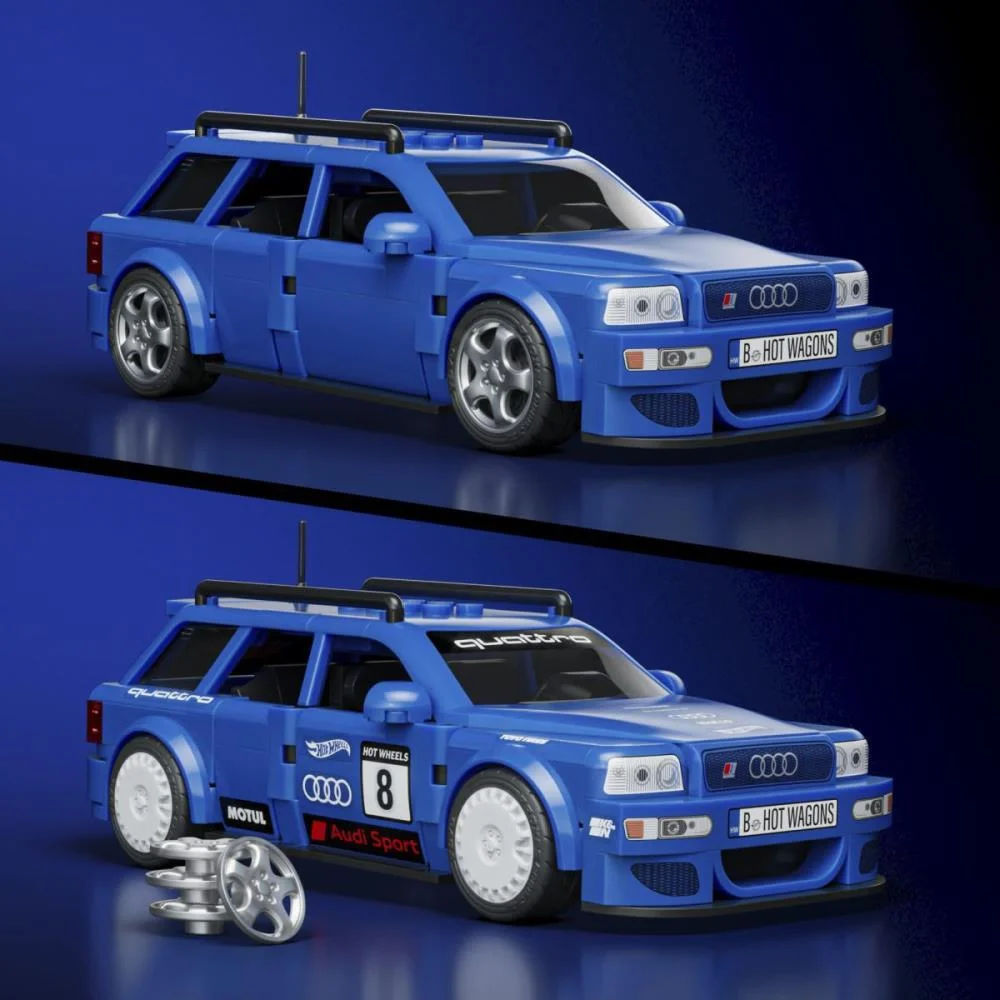 Hot Wheels Brick Shop Speed 94 Audi Avant 1:32 253Pc Mattel (Unidade) - imagem 8